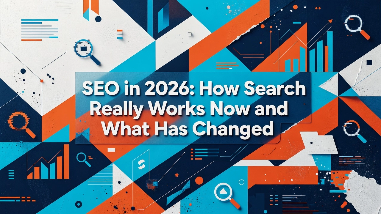 Professional header image for industry analysis: SEO in 2026: How Search Really Works Now and What Has Cha...