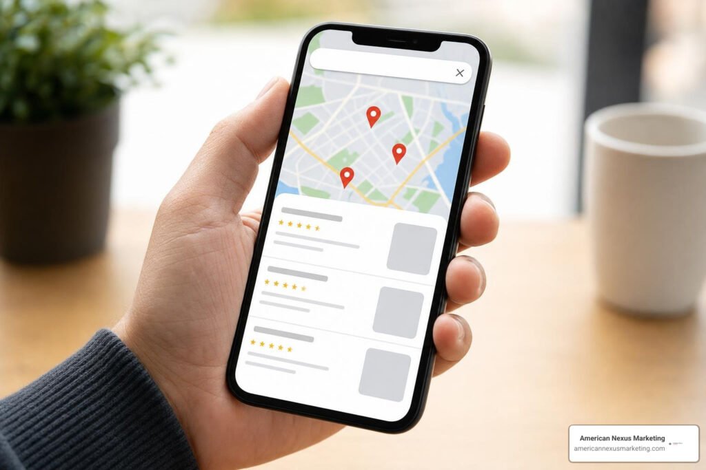 local seo google search map pack on mobile