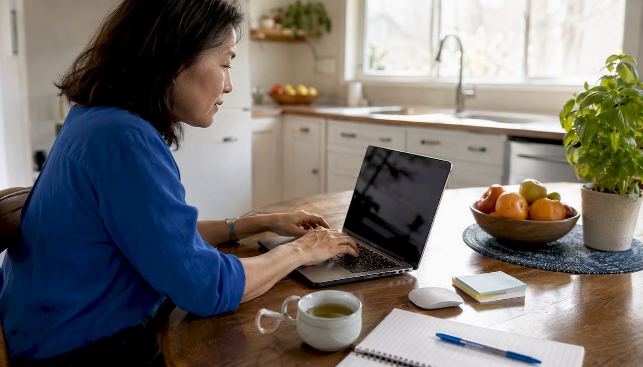Marketing specialist configuring AI tracking tools